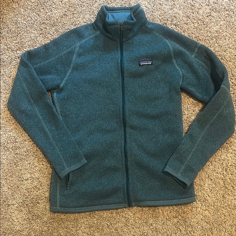 Patagonia Teal Full-Zip Fleece Jacket